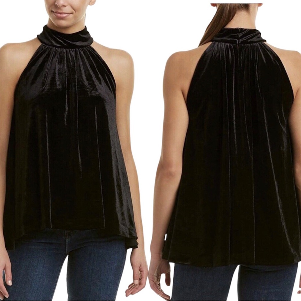 NWOT French Connection Aurore Velvet Top